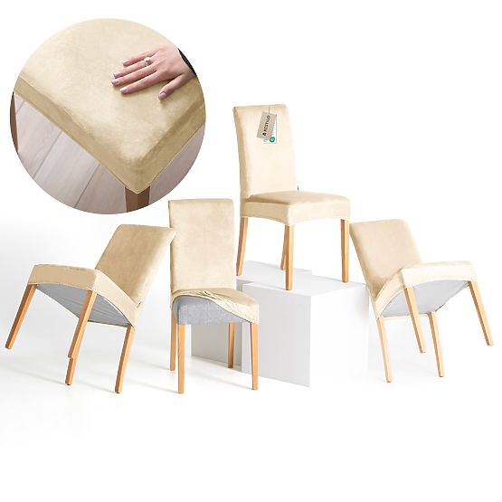 Husă pentru canapea RESTILO SENTO culoare bej deschis stil clasic neted