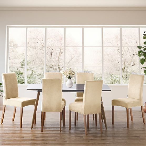 Husă pentru canapea RESTILO SENTO culoare bej deschis stil clasic neted