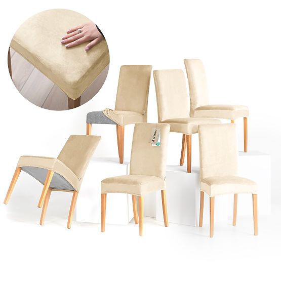 Husă pentru canapea RESTILO SENTO culoare bej deschis stil clasic neted