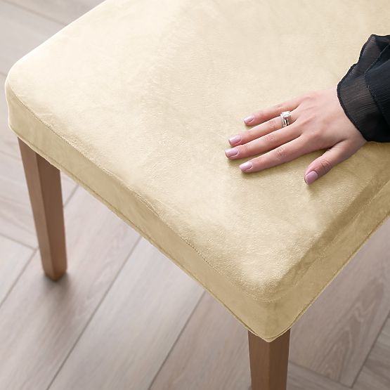 Husă pentru canapea RESTILO SENTO culoare bej deschis stil clasic neted