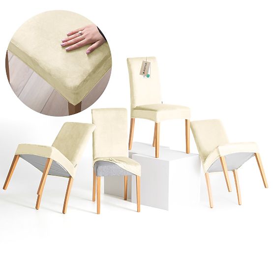 Husă pentru canapea RESTILO SENTO culoare crem stil clasic neted