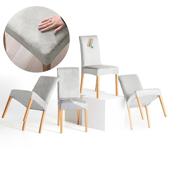 Husă pentru canapea RESTILO SENTO culoare gri neted stil clasic