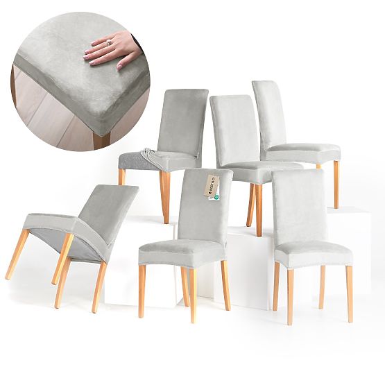 Husă pentru canapea RESTILO SENTO culoare gri neted stil clasic