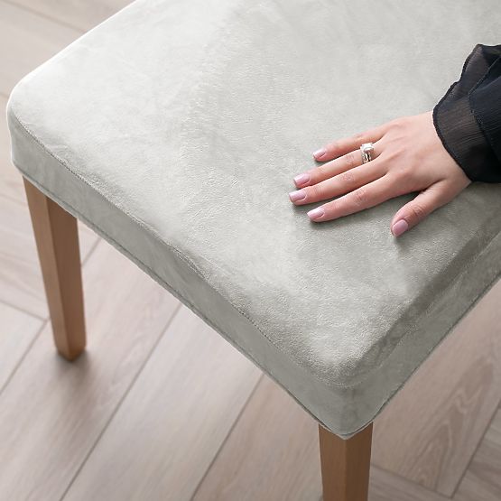 Husă pentru canapea RESTILO SENTO culoare gri neted stil clasic