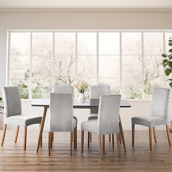 Husă pentru canapea RESTILO SENTO culoare gri neted stil clasic