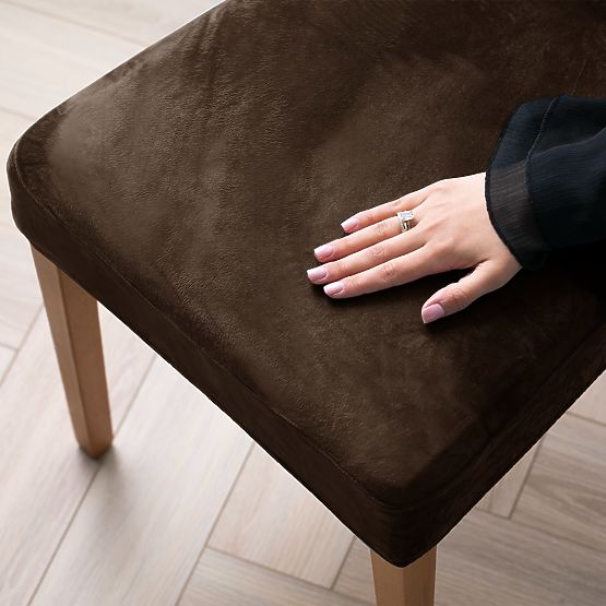 Husă pentru canapea RESTILO SENTO culoare maro stil clasic neted