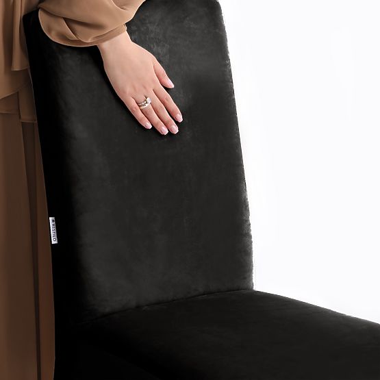 Husă pentru canapea RESTILO SENTO culoare neagră stil clasic neted