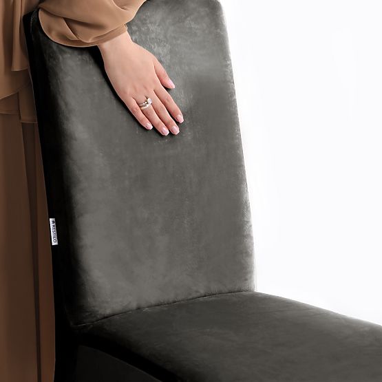 Husă pentru canapea RESTILO SENTO culoare oțel stil clasic neted