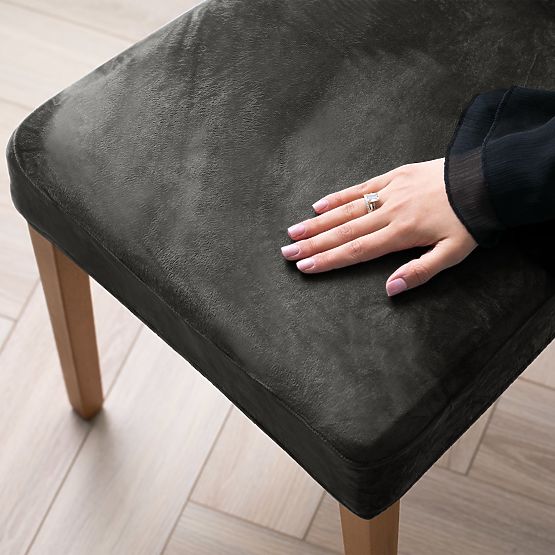 Husă pentru canapea RESTILO SENTO culoare oțel stil clasic neted