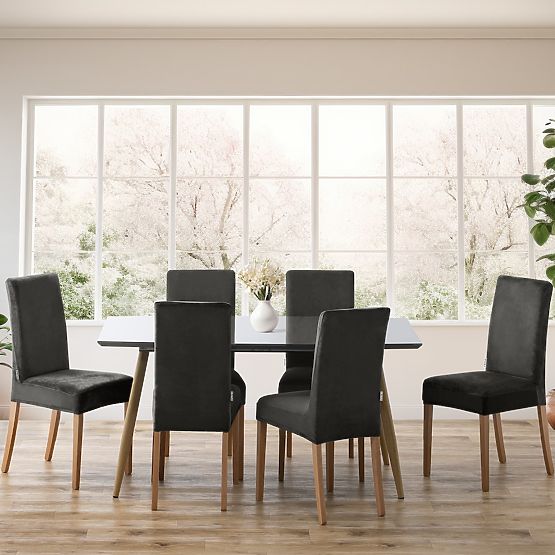 Husă pentru canapea RESTILO SENTO culoare oțel stil clasic neted