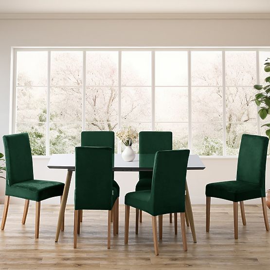 Husă pentru canapea RESTILO SENTO culoare verde sticlă stil clasic neted