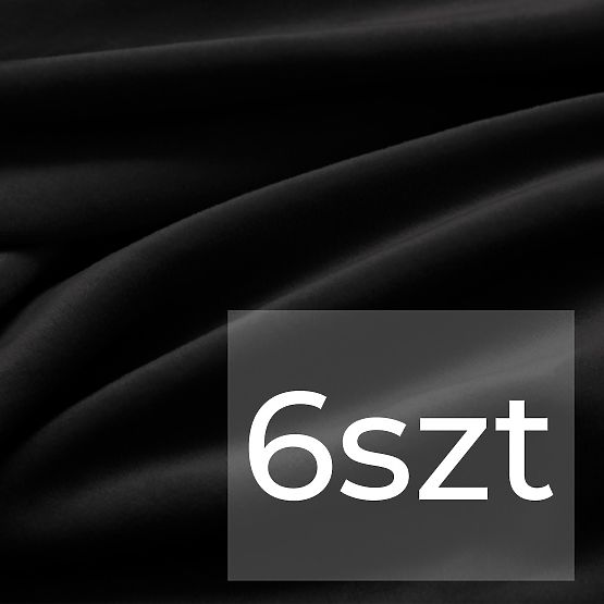 Husă pentru canapea RESTILO SENTO neagră netedă stil clasic