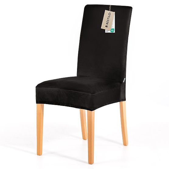 Husă pentru canapea RESTILO SENTO neagră netedă stil clasic