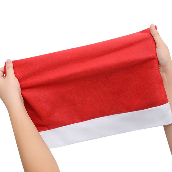 Huse pentru scaune în formă de căciulă Moș Crăciun 6 bucăți