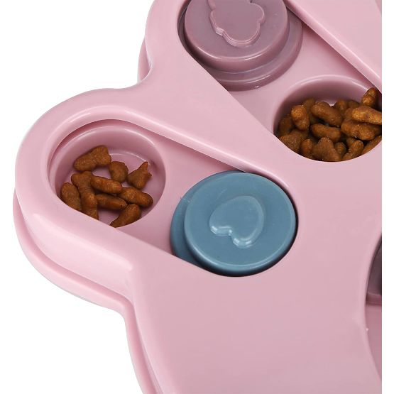 Joc puzzle jucărie pentru câini și pisici Brady roz