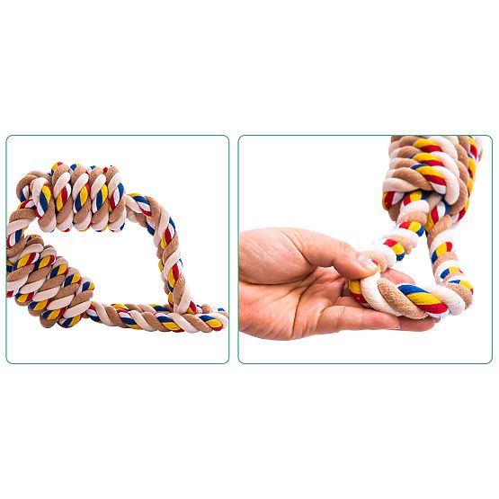 Jucărie de tras cu noduri WALLY 60 cm