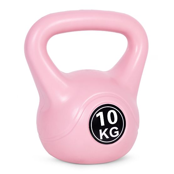 Kettlebell ganteră 10 kg pentru exerciții roz ModernHome