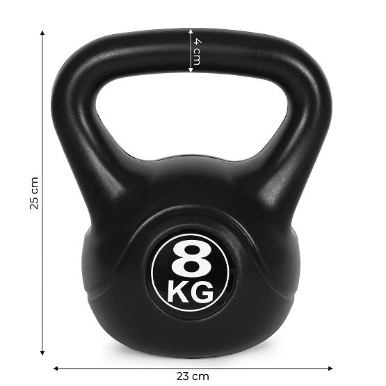 Kettlebell ganteră 8 kg pentru exerciții greutate sferică fitness ModernHome