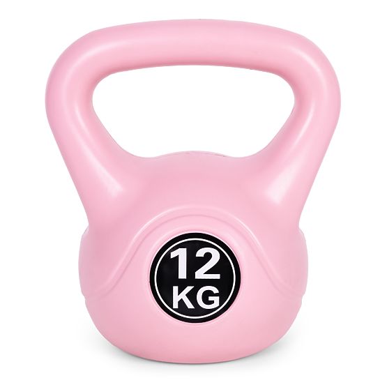 Kettlebell greutate 12 kg pentru exerciții roz ModernHome