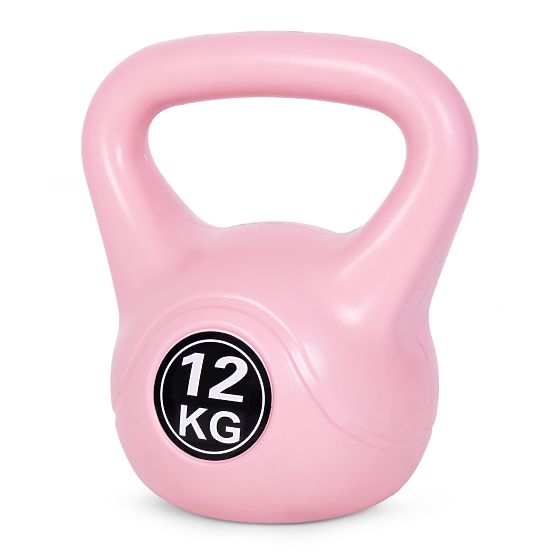 Kettlebell greutate 12 kg pentru exerciții roz ModernHome