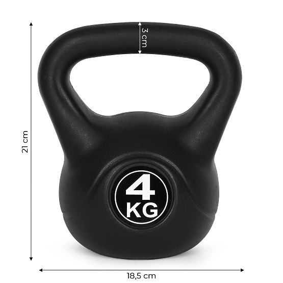 Kettlebell greutate 4 kg pentru exerciții fitness ModernHome