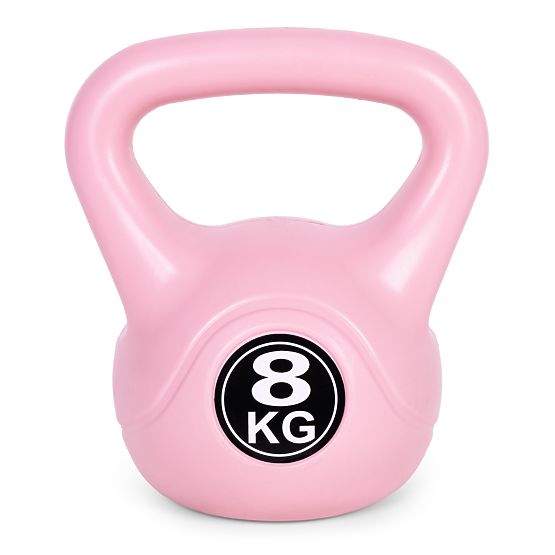 Kettlebell greutate 8 kg pentru exerciții roz ModernHome