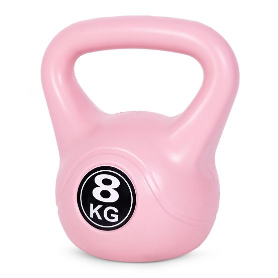 Kettlebell greutate 8 kg pentru exerciții roz ModernHome