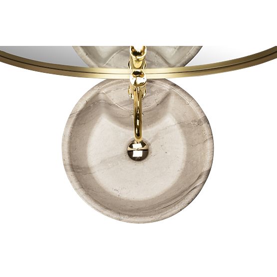 Lavoar ceramic independent Blanka Natural Matt Marmură