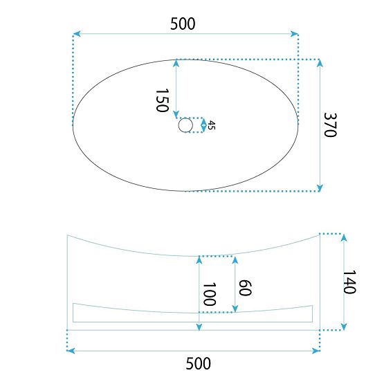 Lavoar de mobilier Rea Harper Transparent