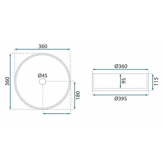 Lavoar de mobilier Rea Ingrid 36 Transparent