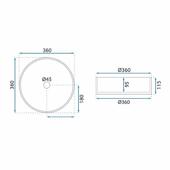 Lavoar de mobilier Rea Ingrid 36 Transparent