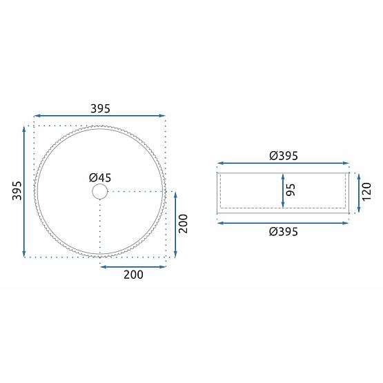 Lavoar de mobilier Rea Ingrid Negru