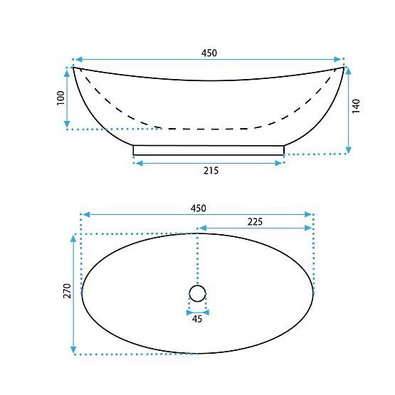 Lavoar de mobilier Rea Kate 45