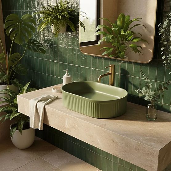 Lavoar de mobilier Rea Vanda Pistachio Matt
