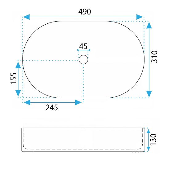 Lavoar de mobilier Rea Vanda Pistachio Matt