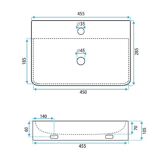 Lavoar de perete Rea Naomi