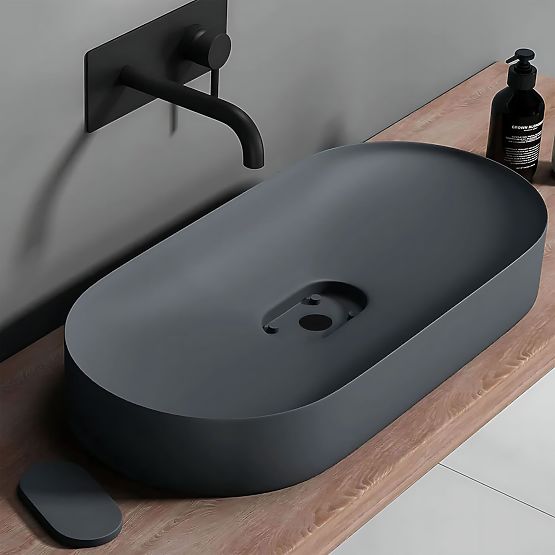 Lavoar din conglomerat IRIS 71 CM gri mat