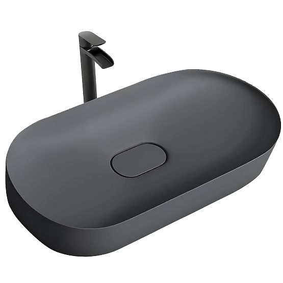 Lavoar din conglomerat IRIS 71 CM gri mat