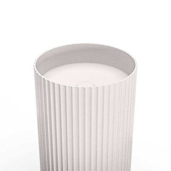 Lavoar independent Ciriola, compozit, 45x90 cm, alb, canelat