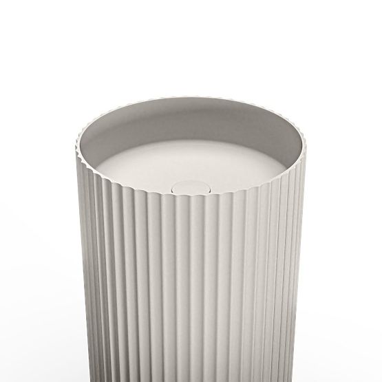 Lavoar independent Ciriola, compozit, 45x90 cm, gri deschis, striat