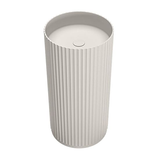 Lavoar independent Ciriola, compozit, 45x90 cm, gri deschis, striat