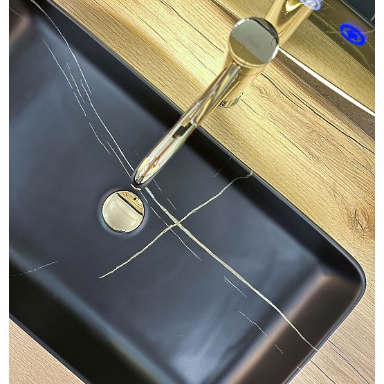 Lavoar pe blat Denis Black Stone Matt