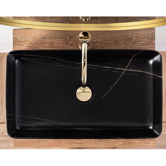 Lavoar pe blat Denis Black Stone Matt