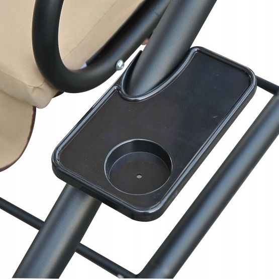 Leagăn de grădină extensibil 2 în 1 cu perne bej