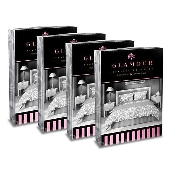 Lenjerie de pat din bumbac Ornamente Glamour 140x200cm + 70x90cm