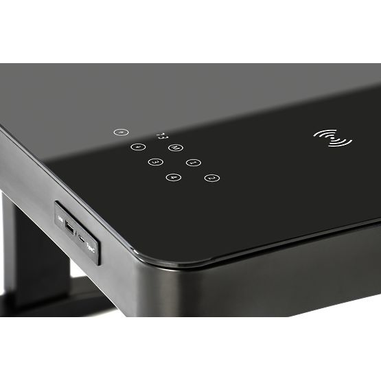 Masă B52 cu funcție de reglare a înălțimii, neagră (2p=1buc)