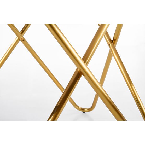 Masa BONELLO, blat - marmură gri, picioare - aurii (2p=1buc)