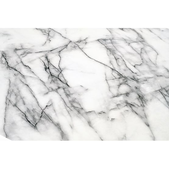 Masă BRODWAY blat - marmură albă, picior - negru (2p=1buc)