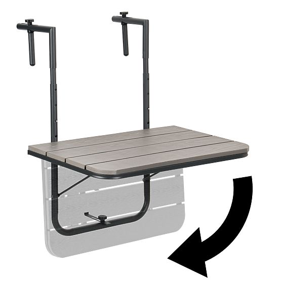 Masă de balcon pliabilă ARETTO gri