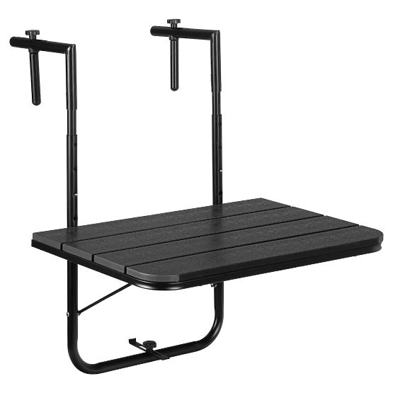 Masă de balcon pliabilă ARETTO neagră